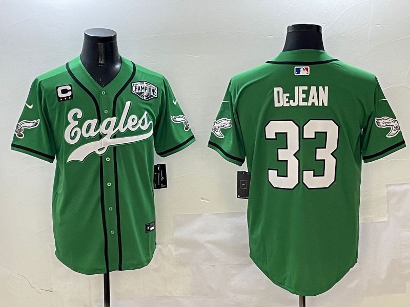 Men Philadelphia Eagles #33 Dejean Green three generations Jointly Name 2025 Nike Limited NFL Jersey style 9->philadelphia eagles->NFL Jersey